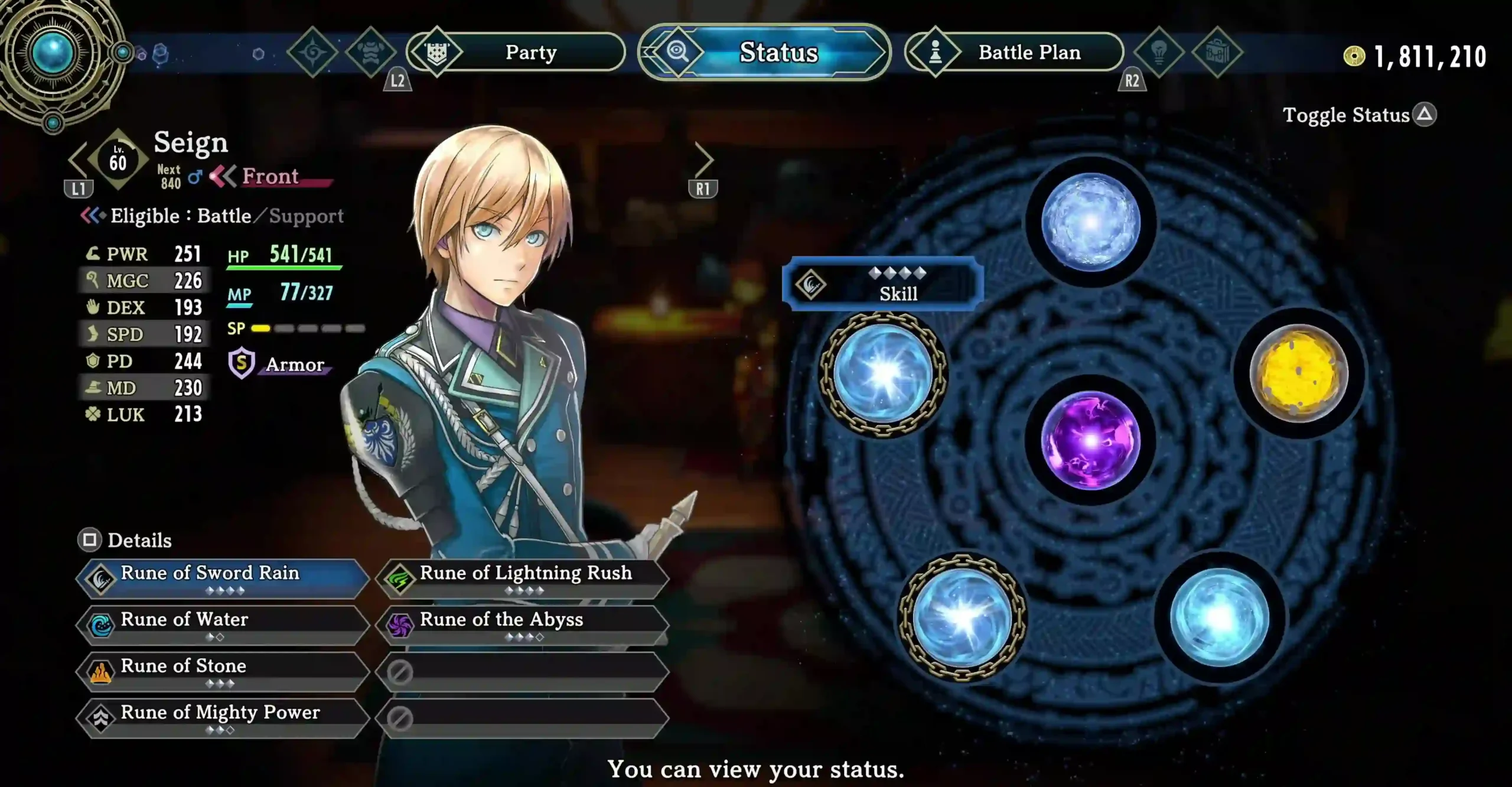 Eiyuden Chronicle hero status