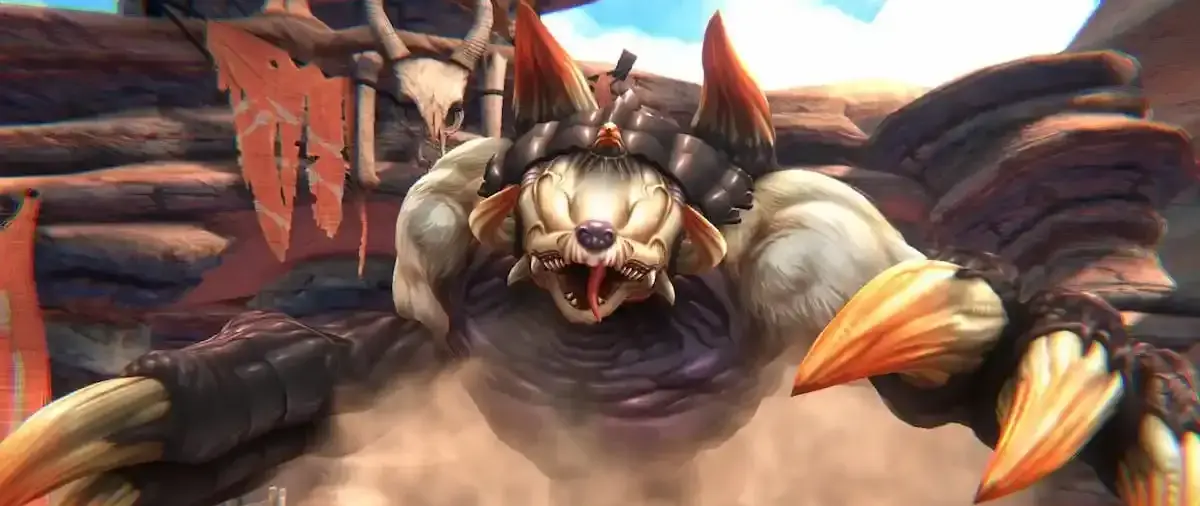 Nerthus, the dungeon boss of Redthroat Ridge