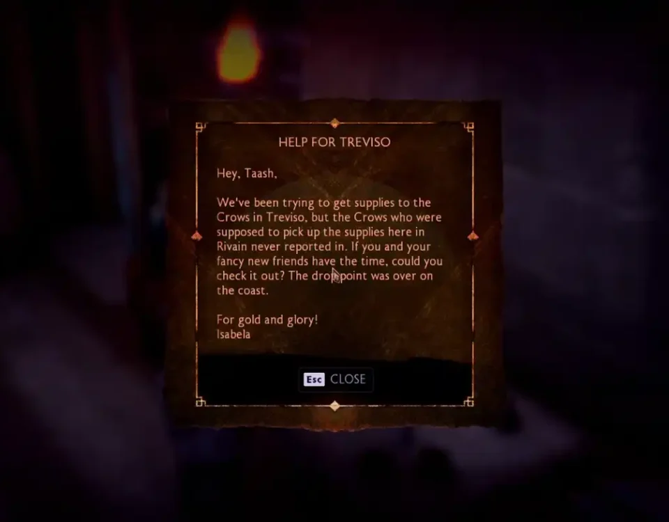 Dragon Age: The Veilguard, For Gold and Glory Quest 24