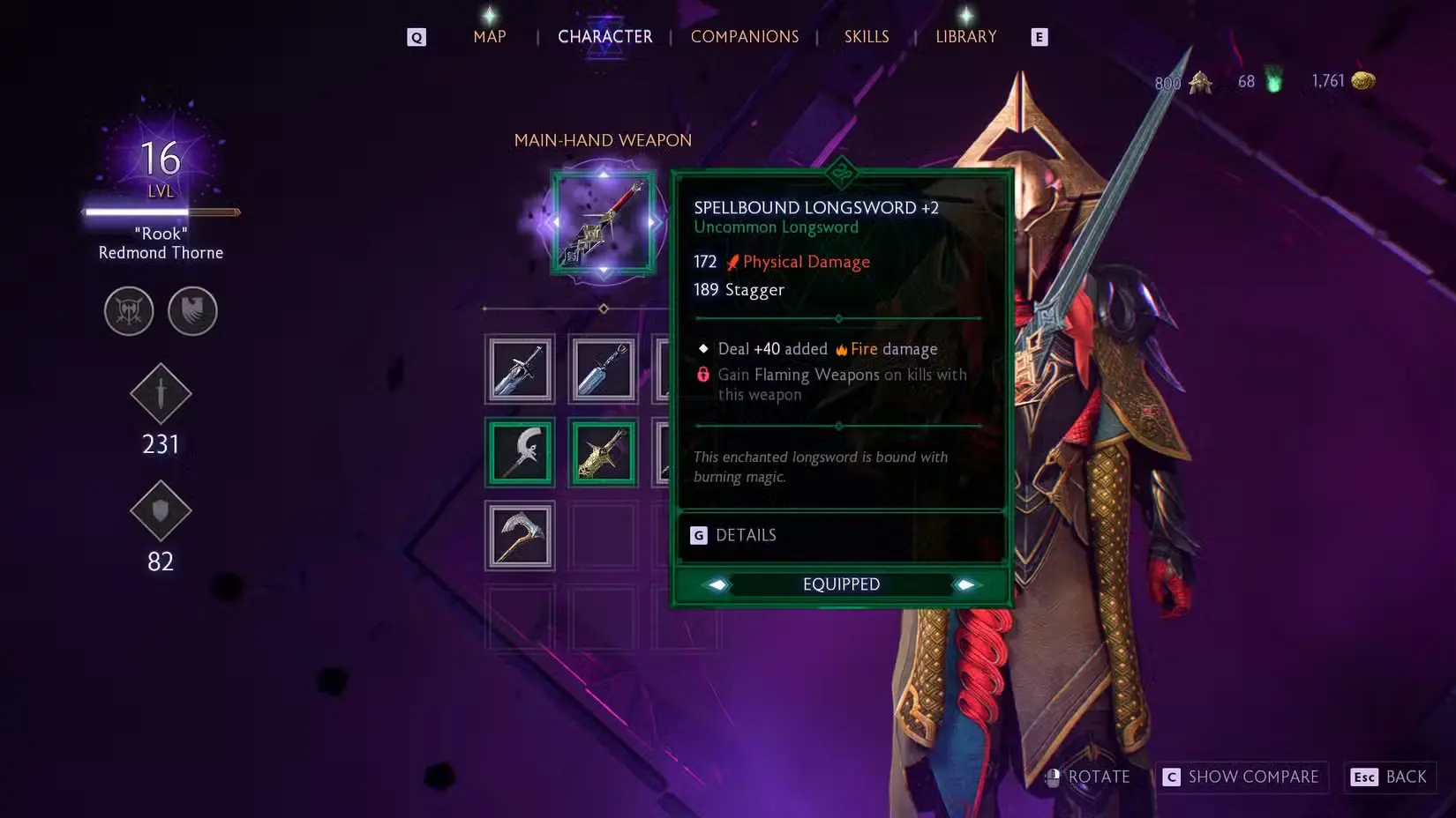 Equipment Upgrades in Dragon Age: The Veilguard