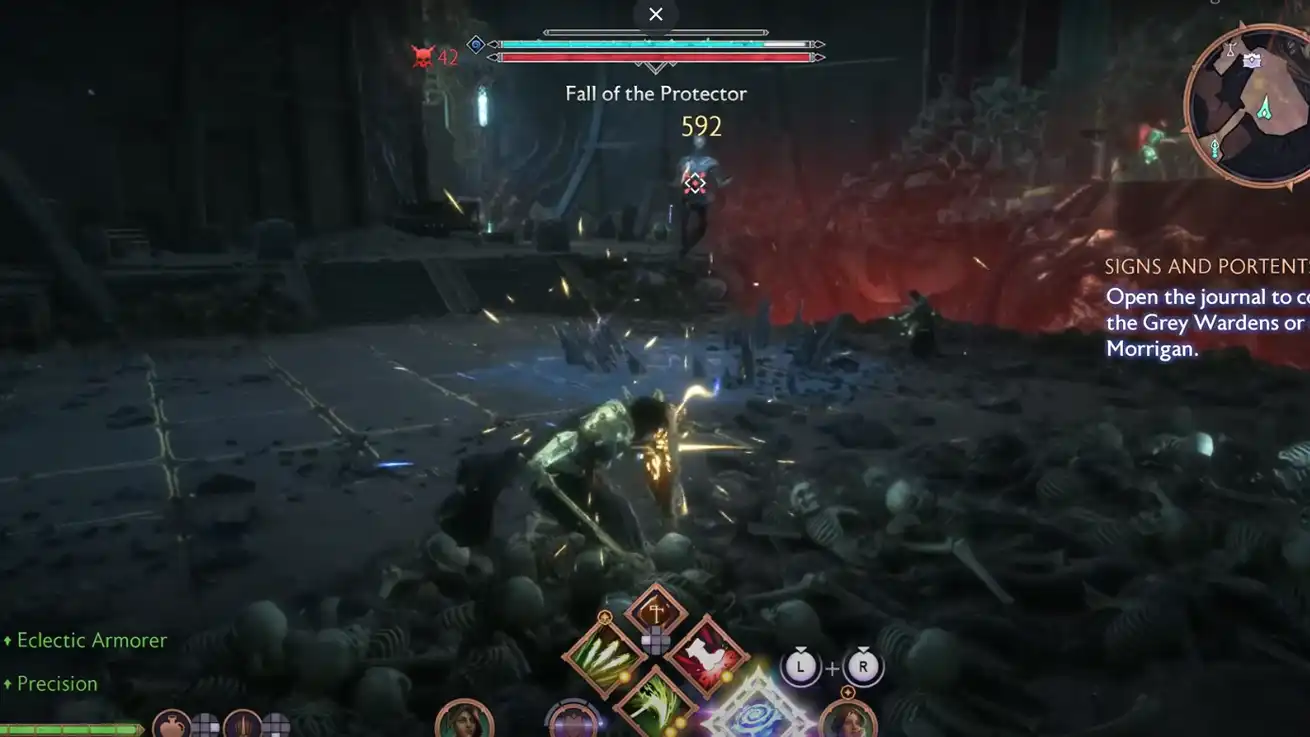 Fall of the Protector Boss in The Heart of Corruption Quest 2