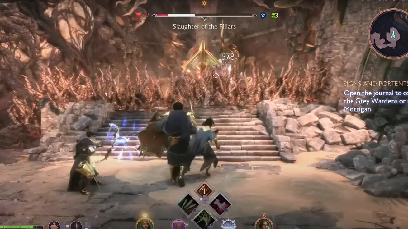 the Pillars Boss in The Heart of Corruption Quest 3