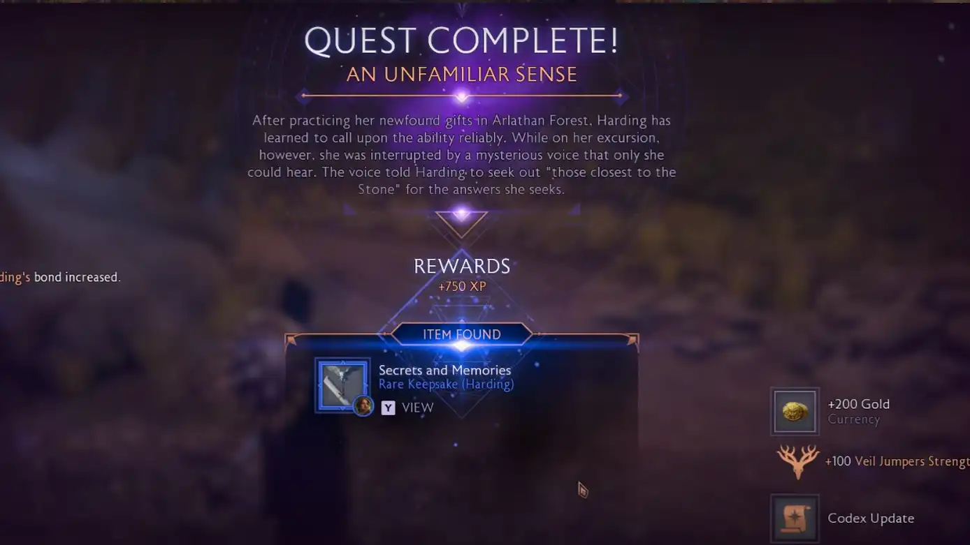 Unfamiliar Sense quest in Dragon Age: The Veilguard