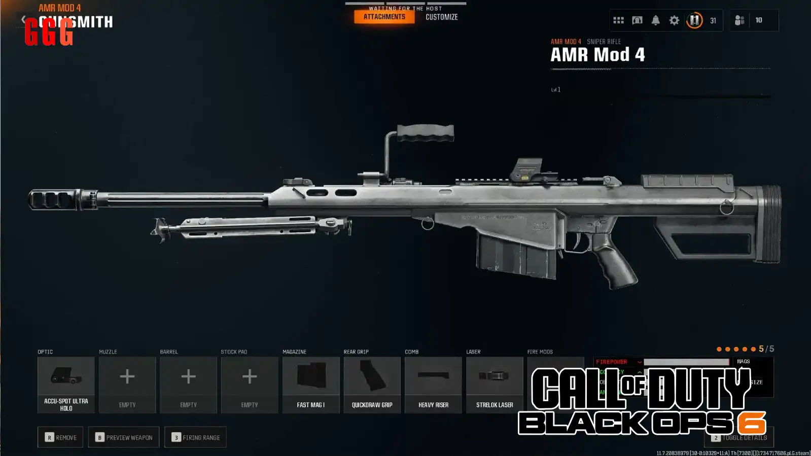 4 AMR Mod 4 in Call of Duty: Black Ops 6
