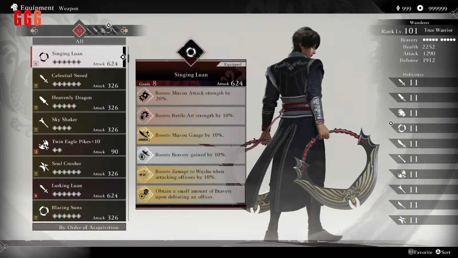 Singing Luan in Dynasty Warriors: Origins