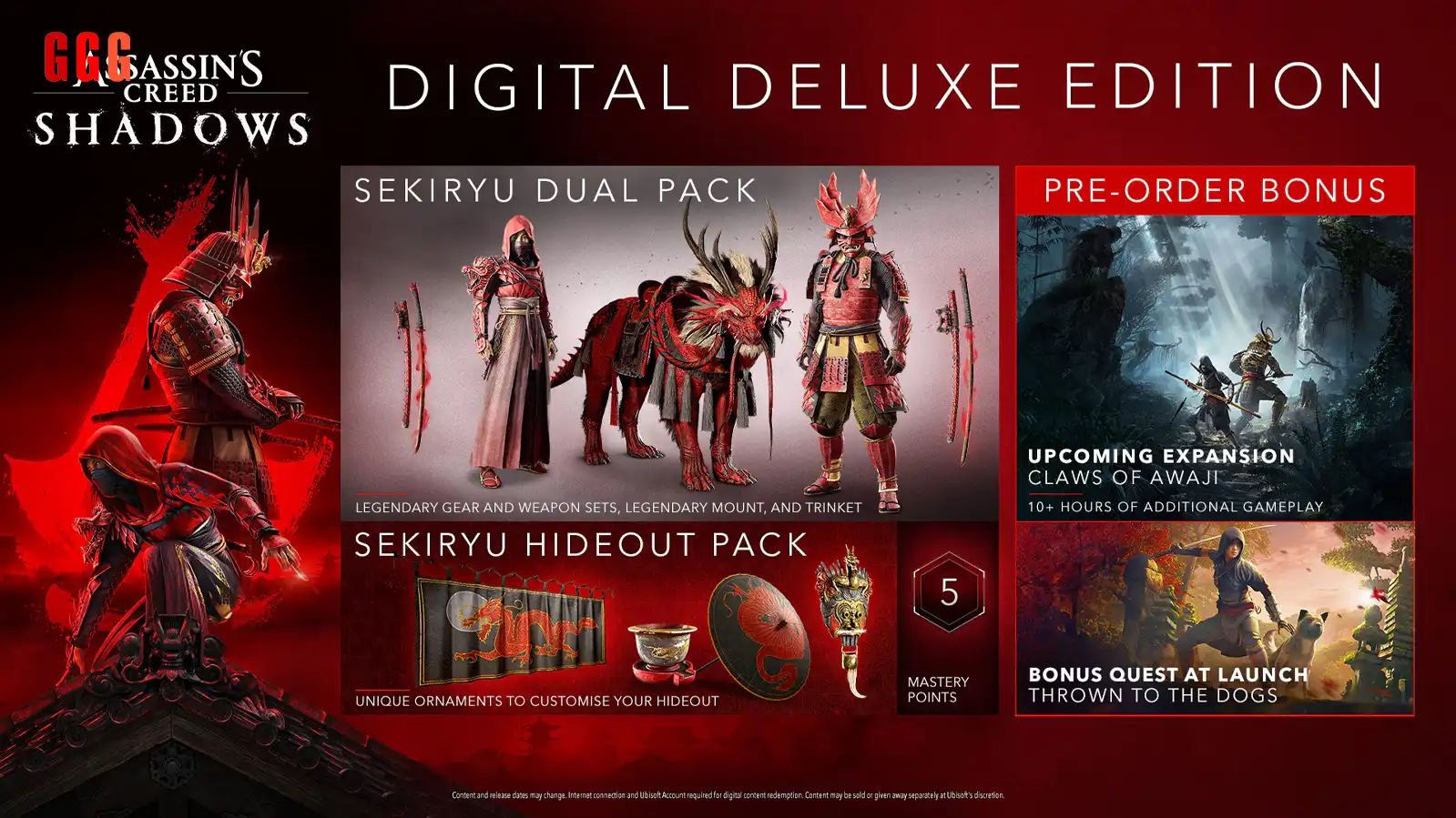 Assassin’s Creed Shadows delux editions