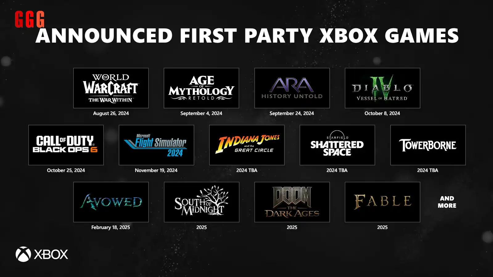 first-party Xbox games