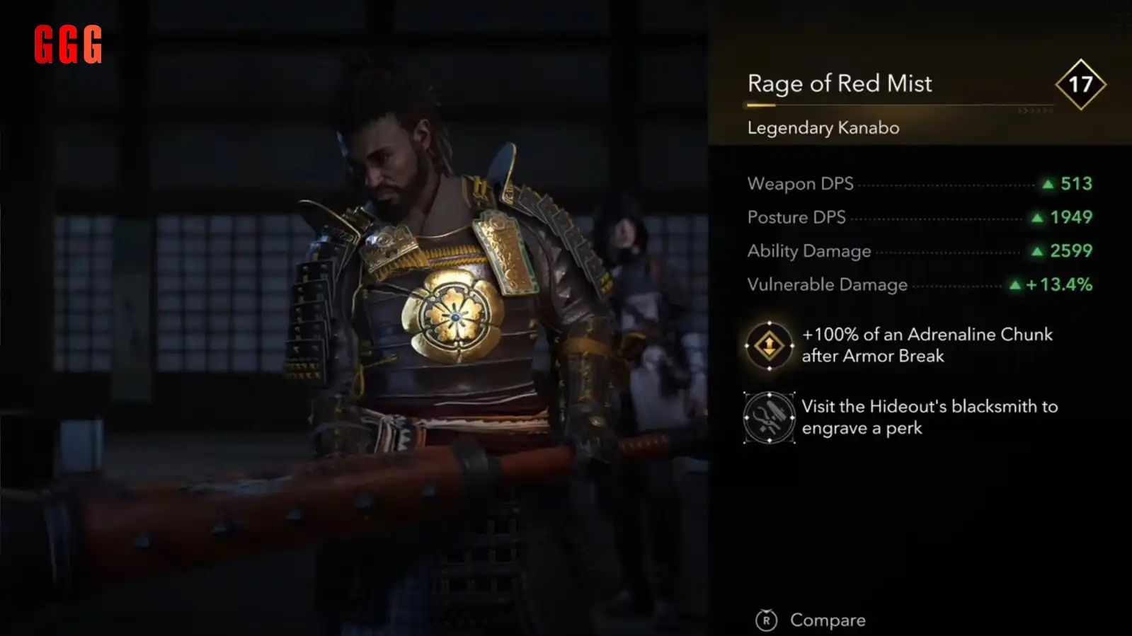 Rage of Red Mist in assassin's creed shadows