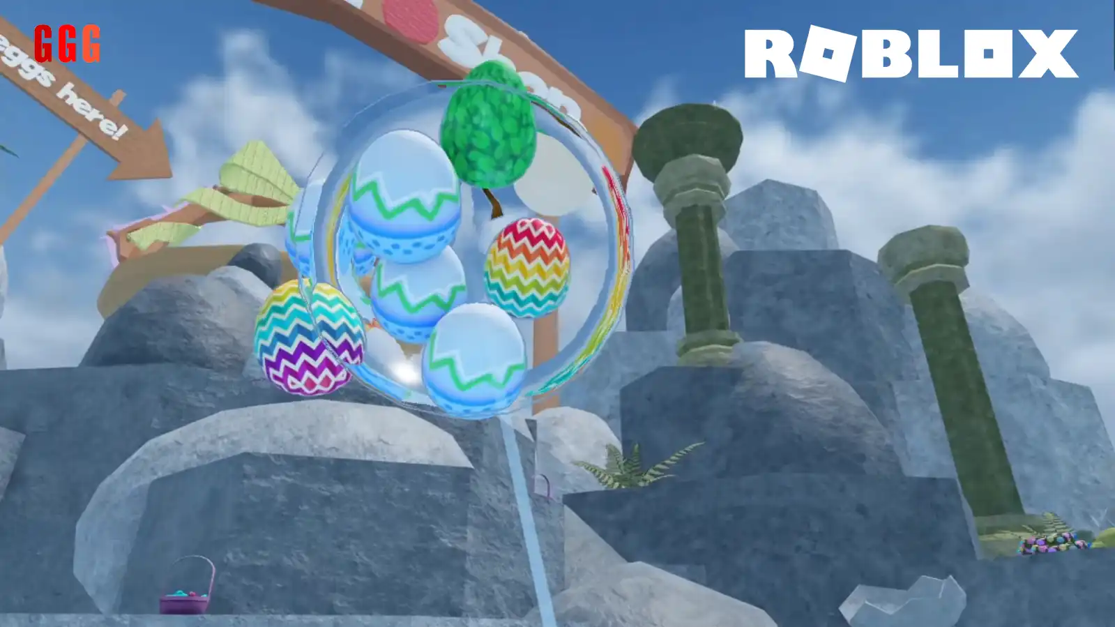 1 SECRET MOON Egg in Easter Update Oaklands Roblox