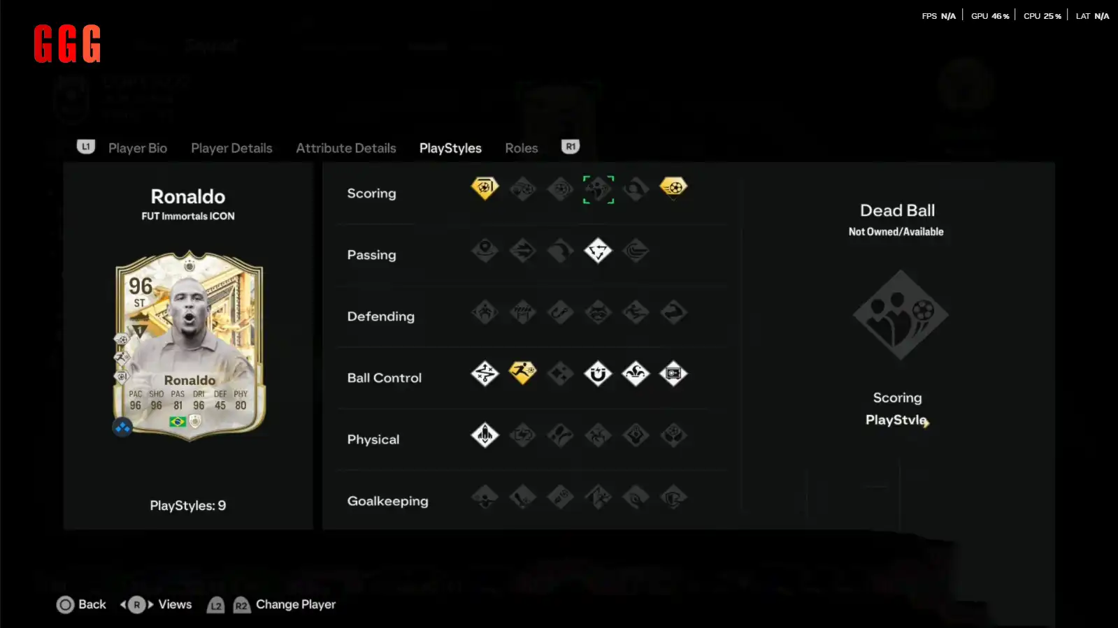 96 FUT IMMORTALS RONALDO