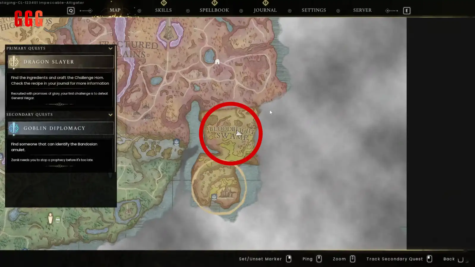 Blightwood location in RuneScape Dragonwilds