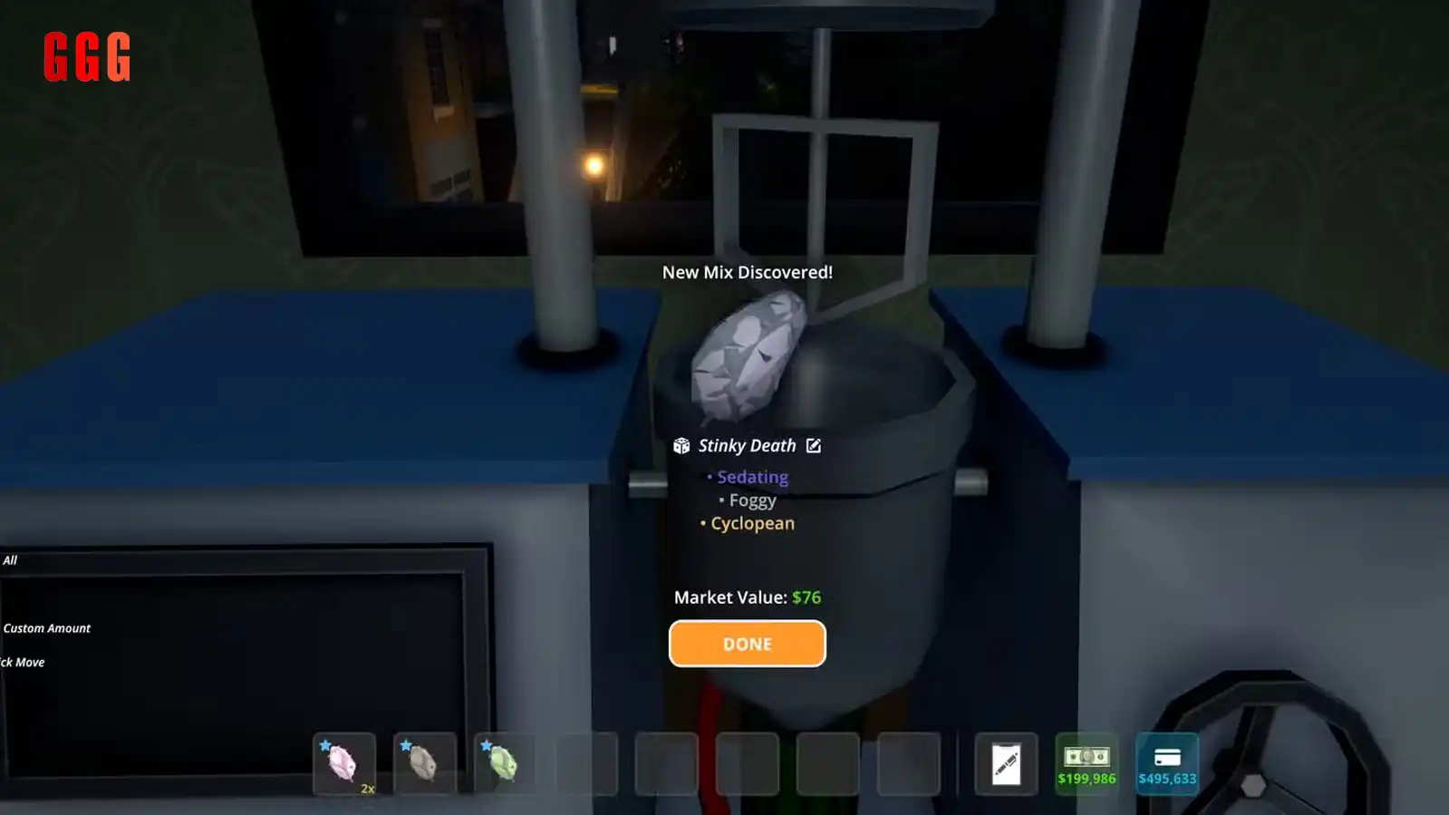 Granddaddy Purple Recipe in Schedule 1 game