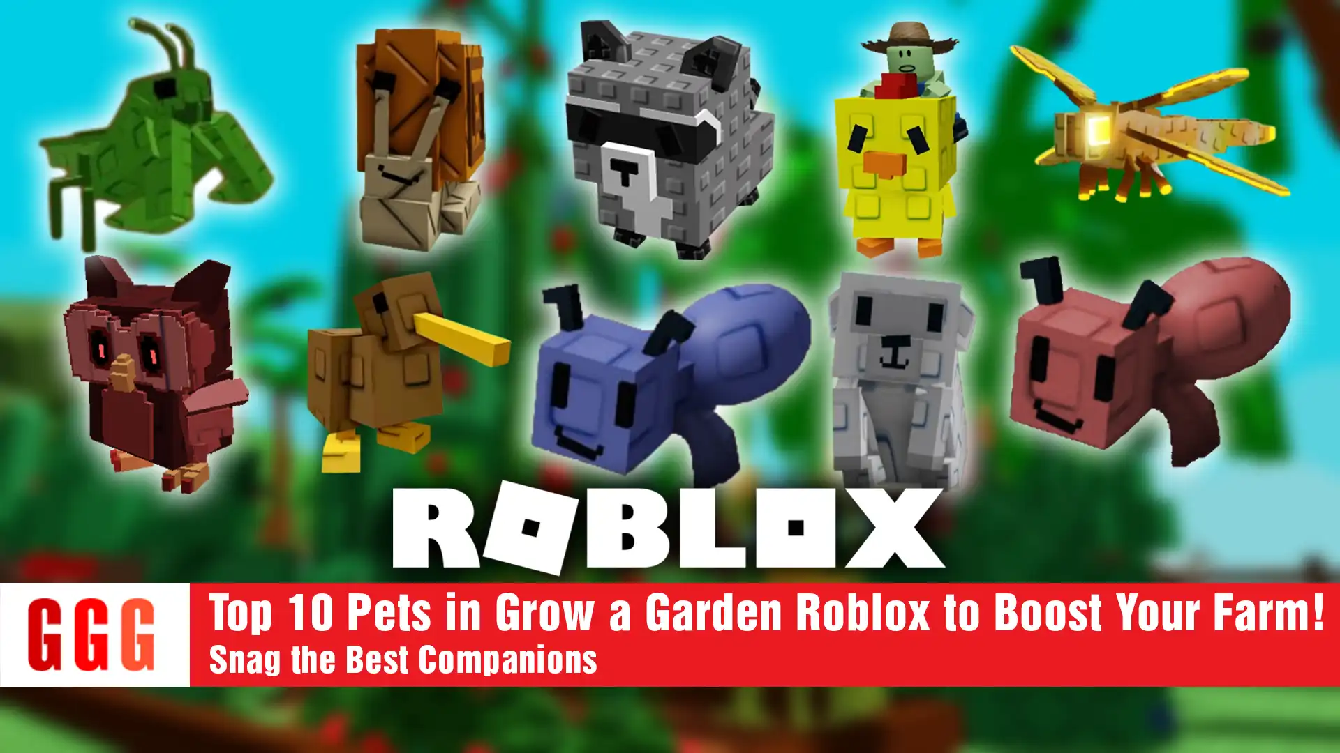 10 Top 10 Pets in Grow a Garden Roblox