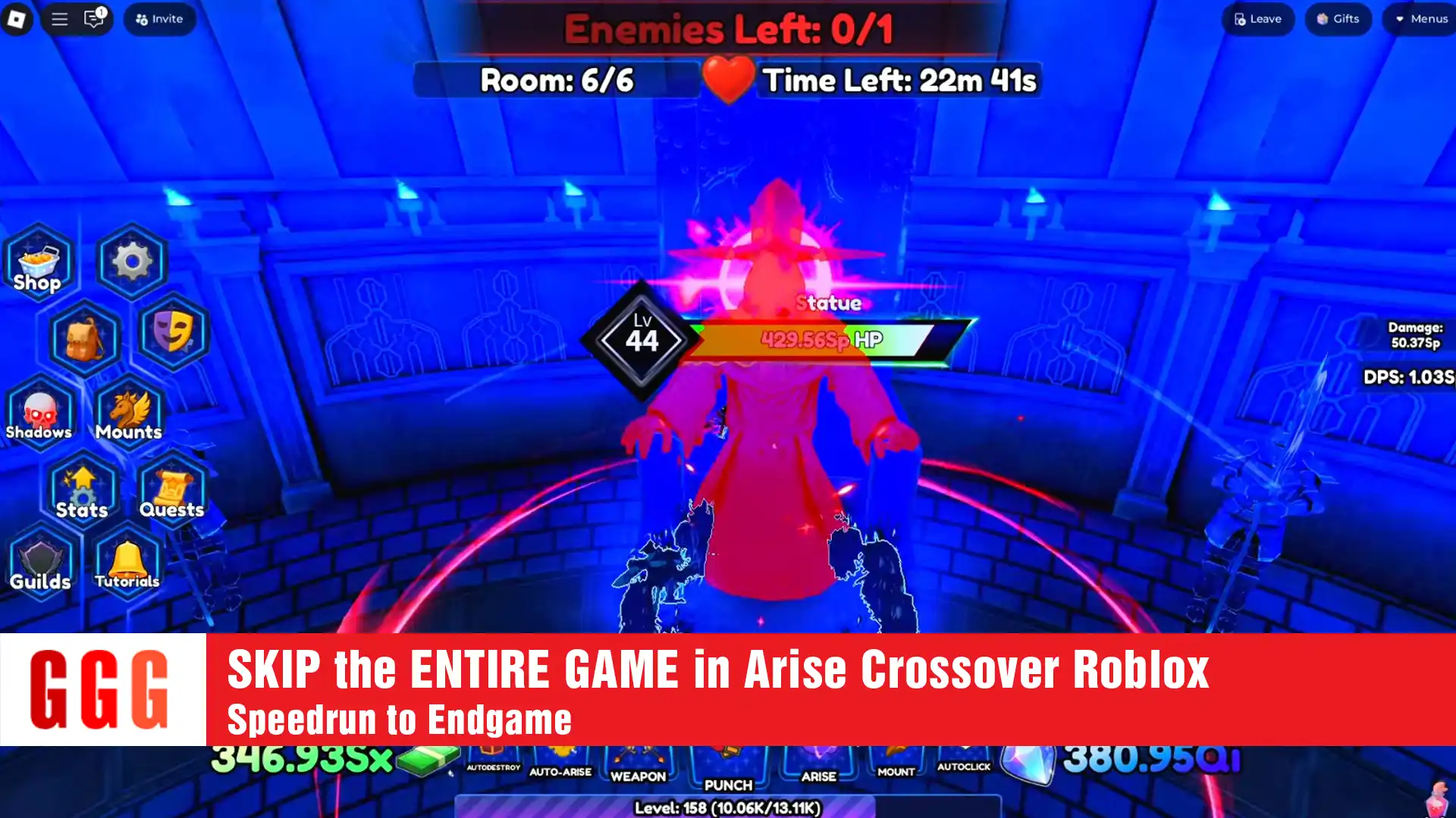 11 SKIP the ENTIRE GAME in Arise Crossover Roblox