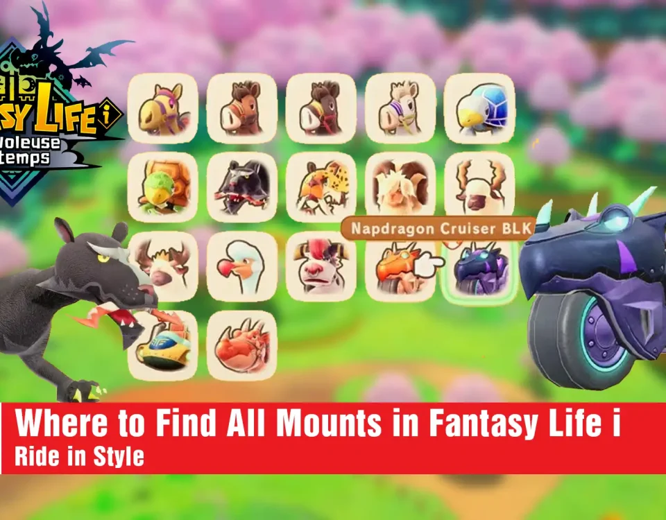 4 Find All Mounts in Fantasy Life i