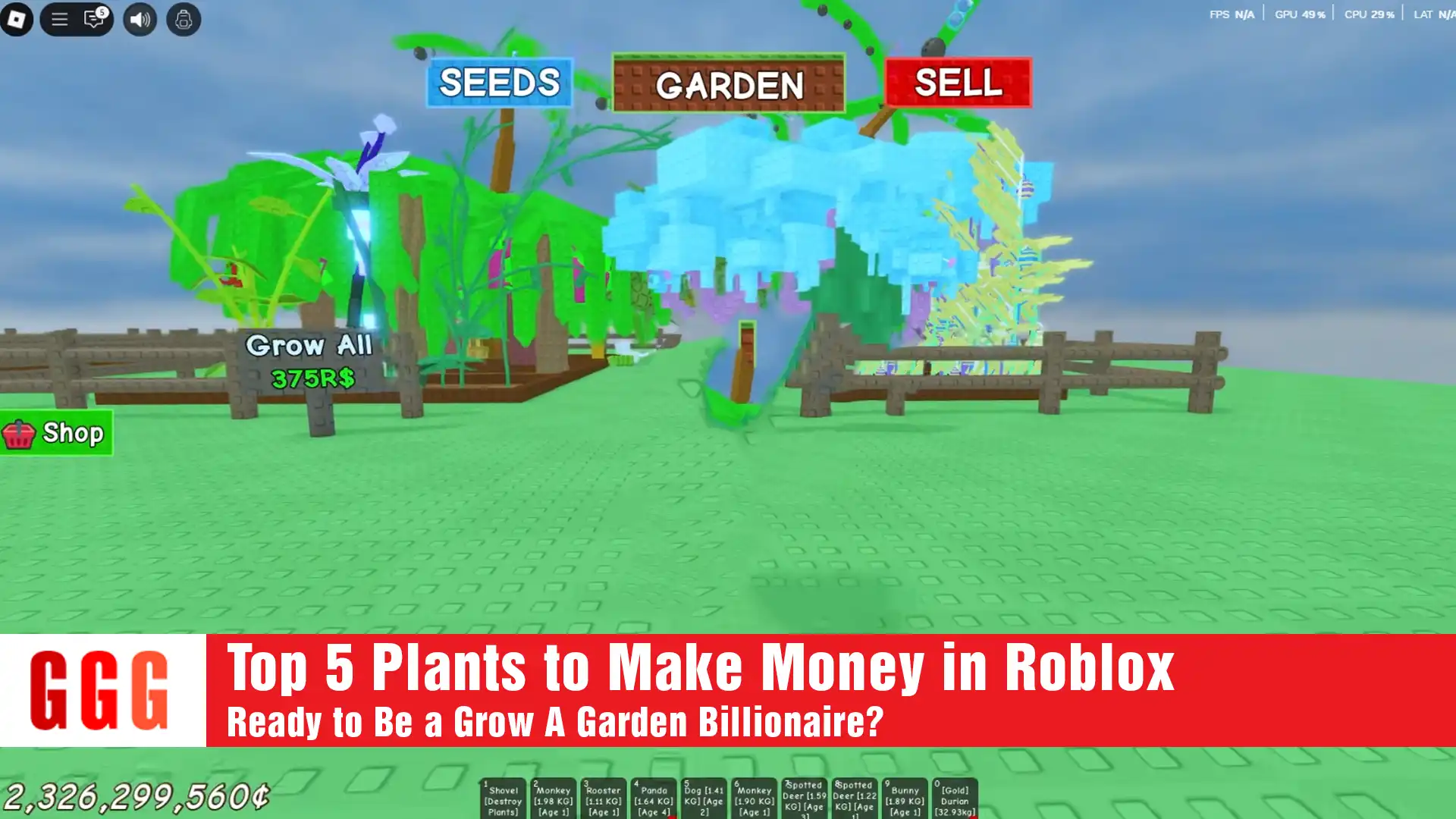 8 Top 5 Plants to Make Money in Roblox