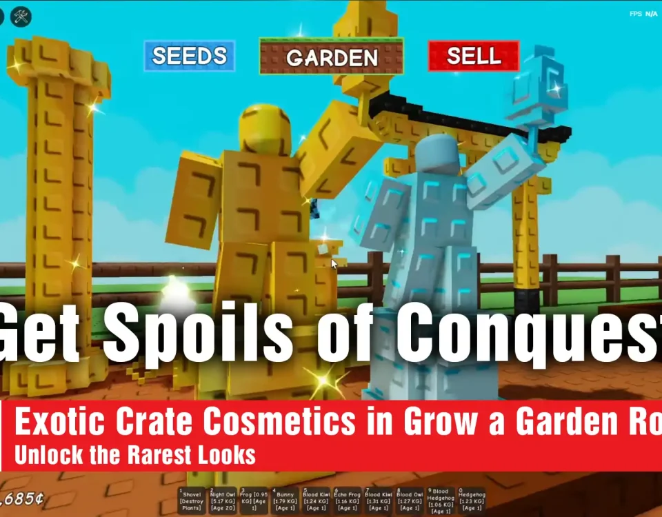 9 Exotic Crate Cosmetics in Grow a Garden Roblox!