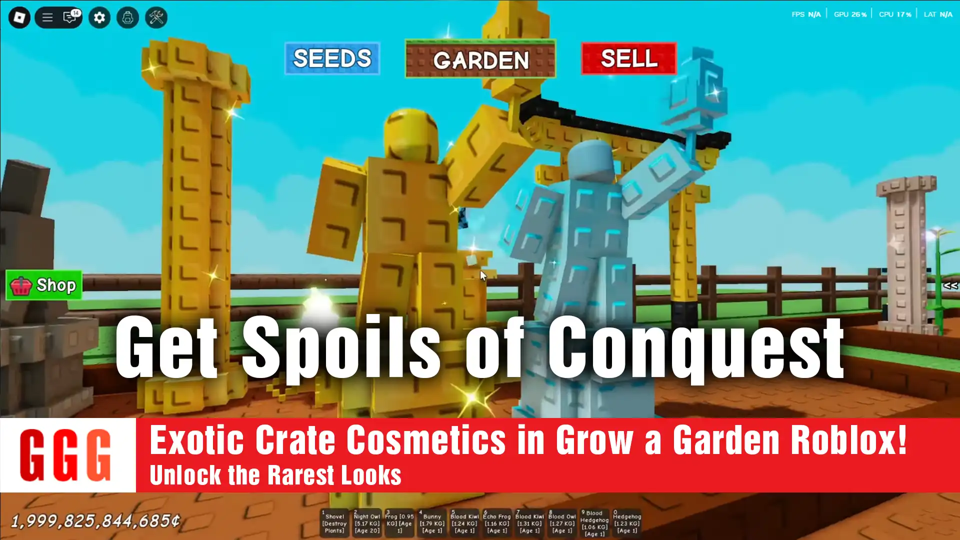 9 Exotic Crate Cosmetics in Grow a Garden Roblox!