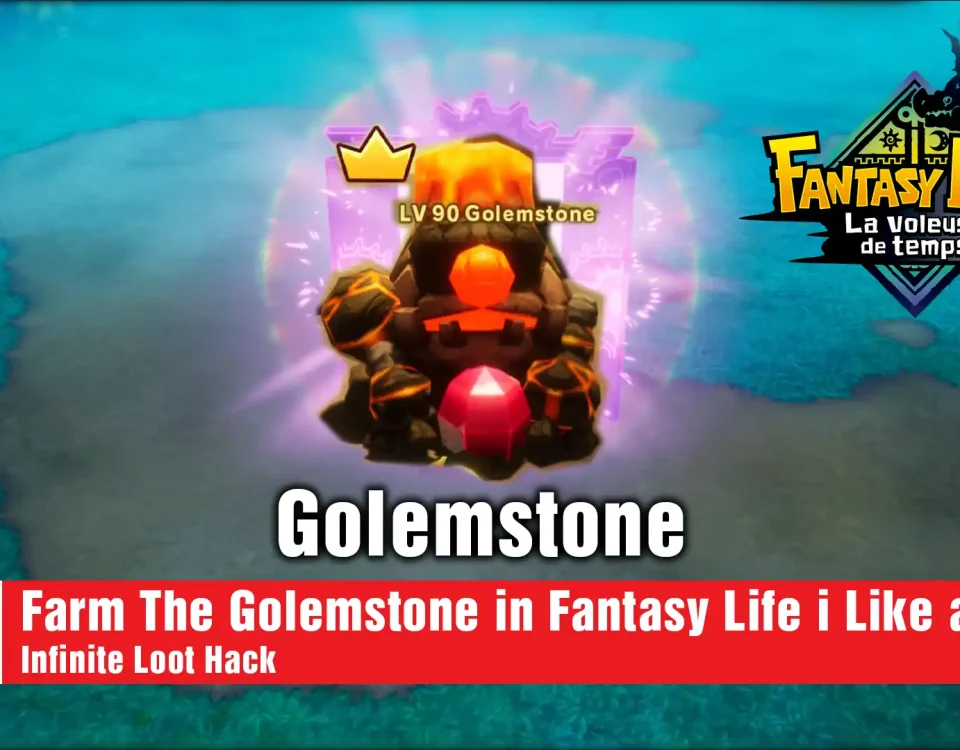 10 Farm The Golemstone in Fantasy Life i