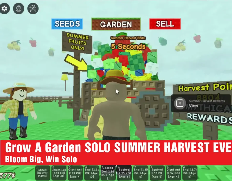 4 Guide to Grow A Garden SOLO SUMMER HARVEST EVENT