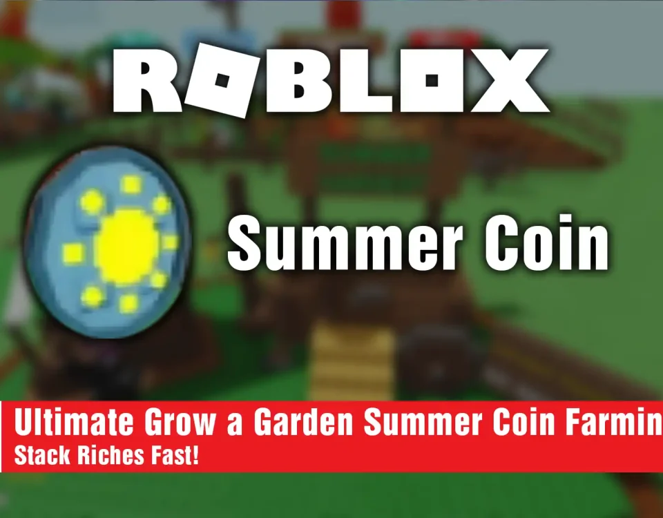 6 Grow a Garden FARM SUMMER COINS