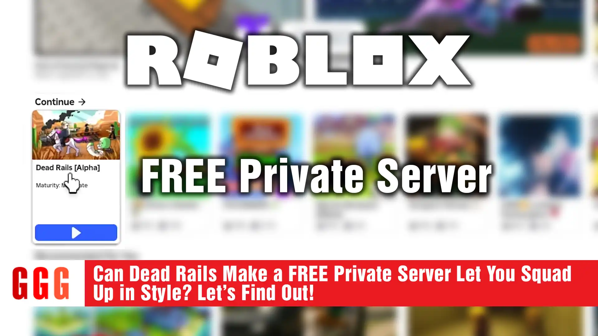 8 Dead Rails Make a FREE Private Server
