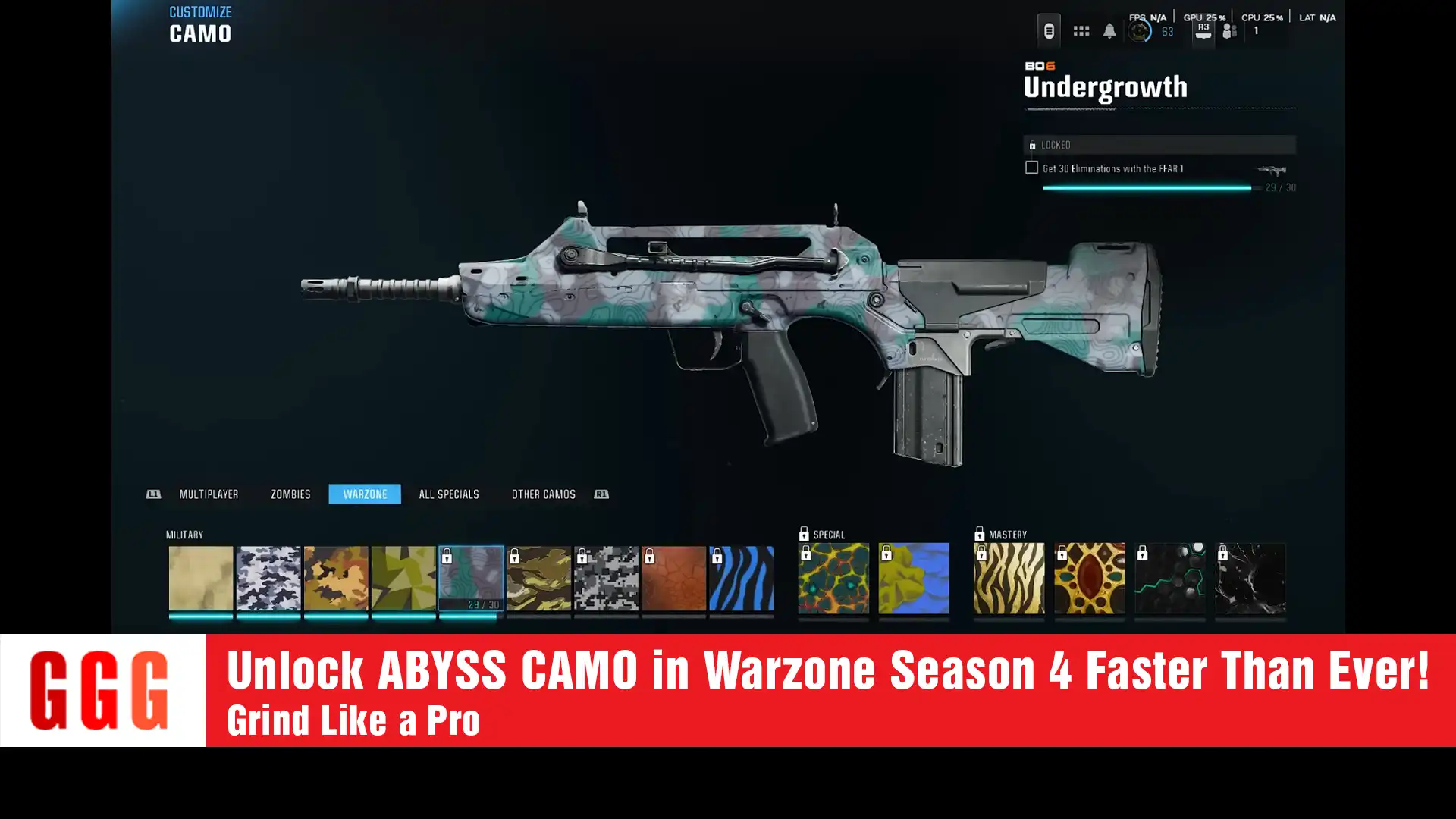 8 Unlock ABYSS CAMO in Warzone Season 4 Faster Than Ever!