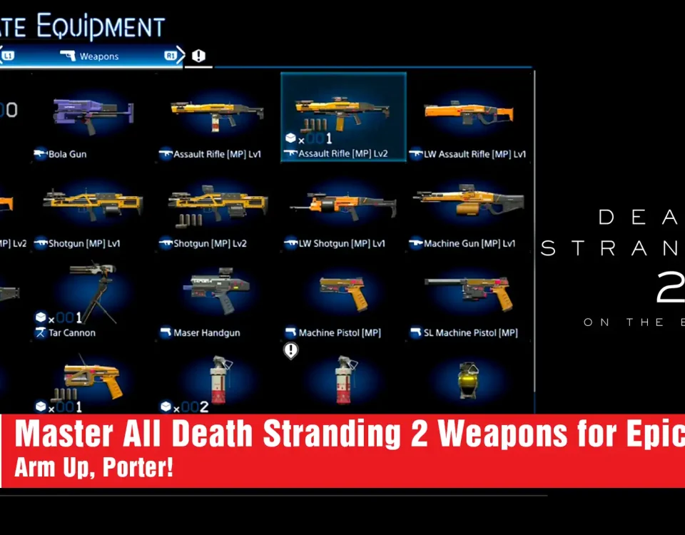 All Death Stranding 2 Weapons