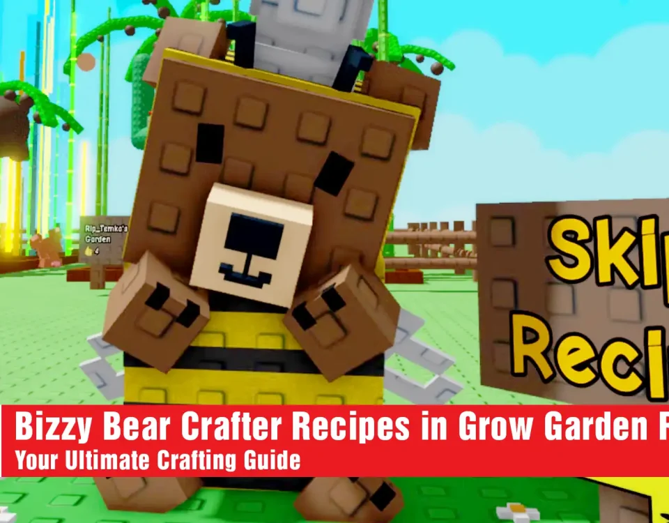 Bizzy Bear Crafter Recipes in Grow Garden Roblox