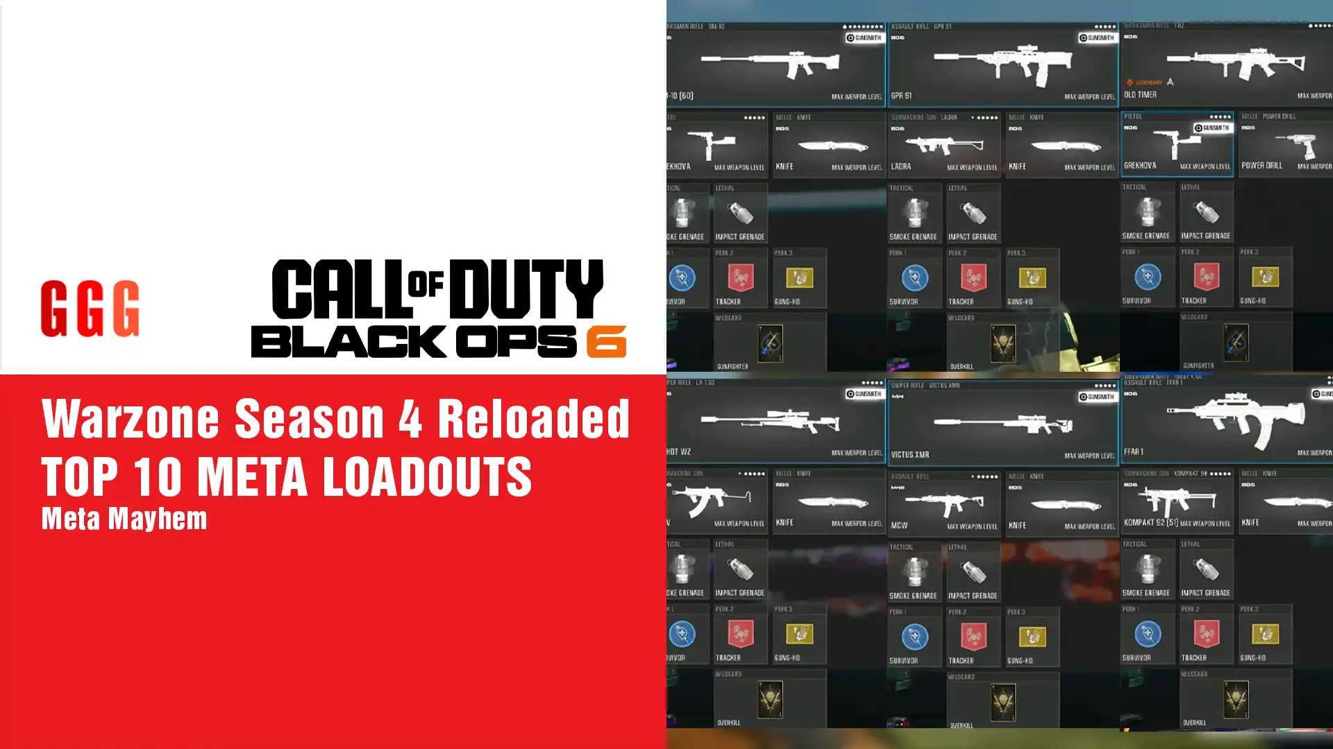 10 Warzone Season 4 Reloaded TOP 10 META LOADOUTS