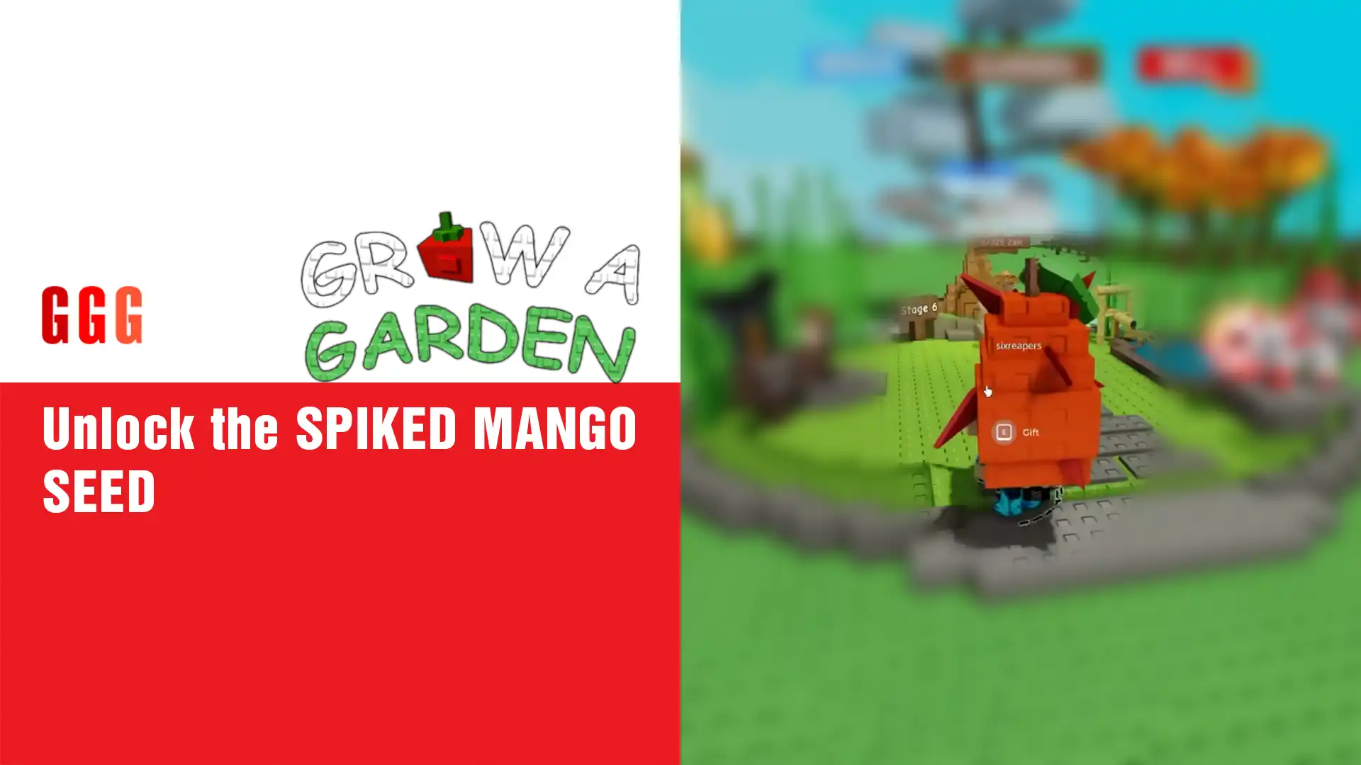 3 Grow a Garden SPIKED MANGO
