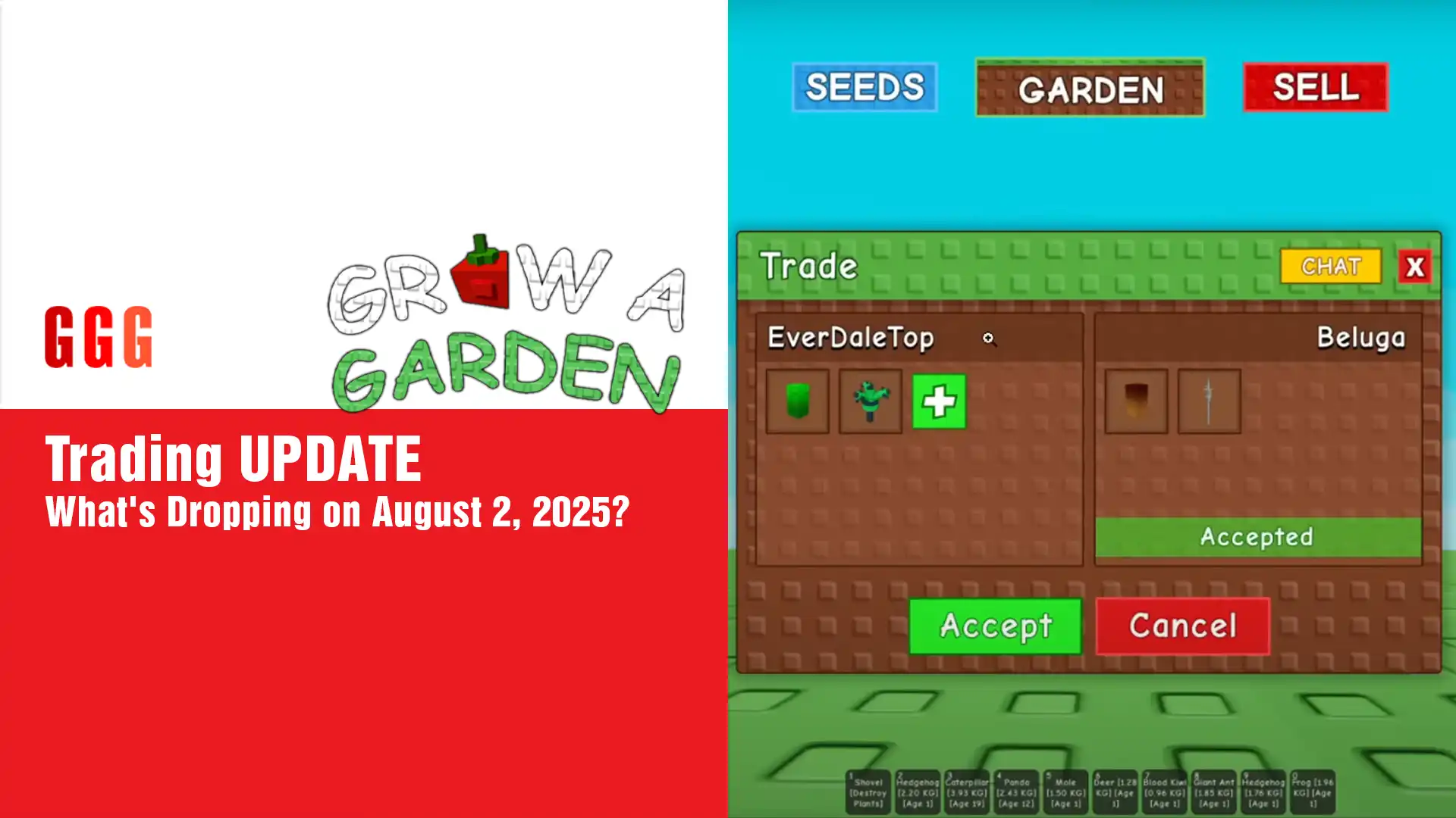 3 Grow a Garden Trading UPDATE