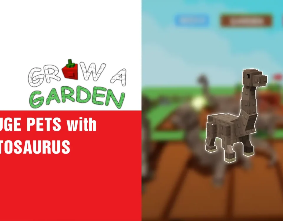 4 Get HUGE PETS with BRONTOSAURUS in Grow a Garden