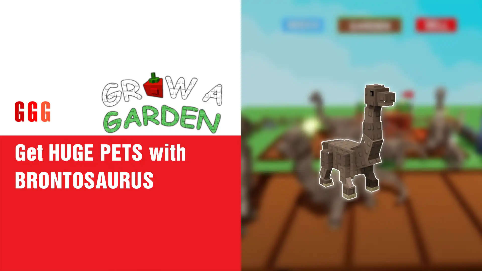 4 Get HUGE PETS with BRONTOSAURUS in Grow a Garden