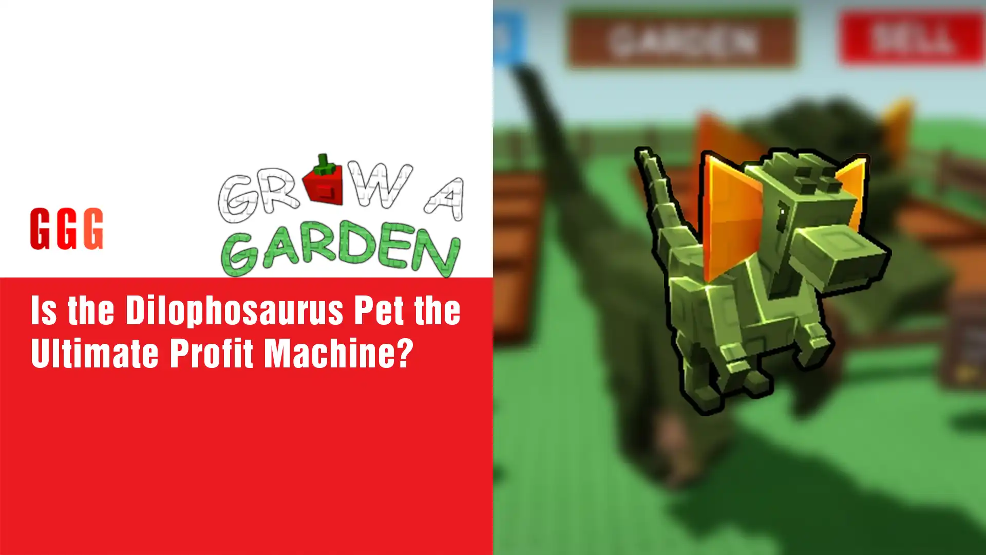 4 Grow a Garden Dilophosaurus Pet