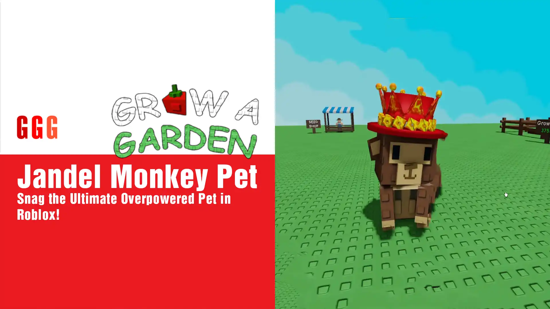 4 Grow a Garden Jandel Monkey Pet