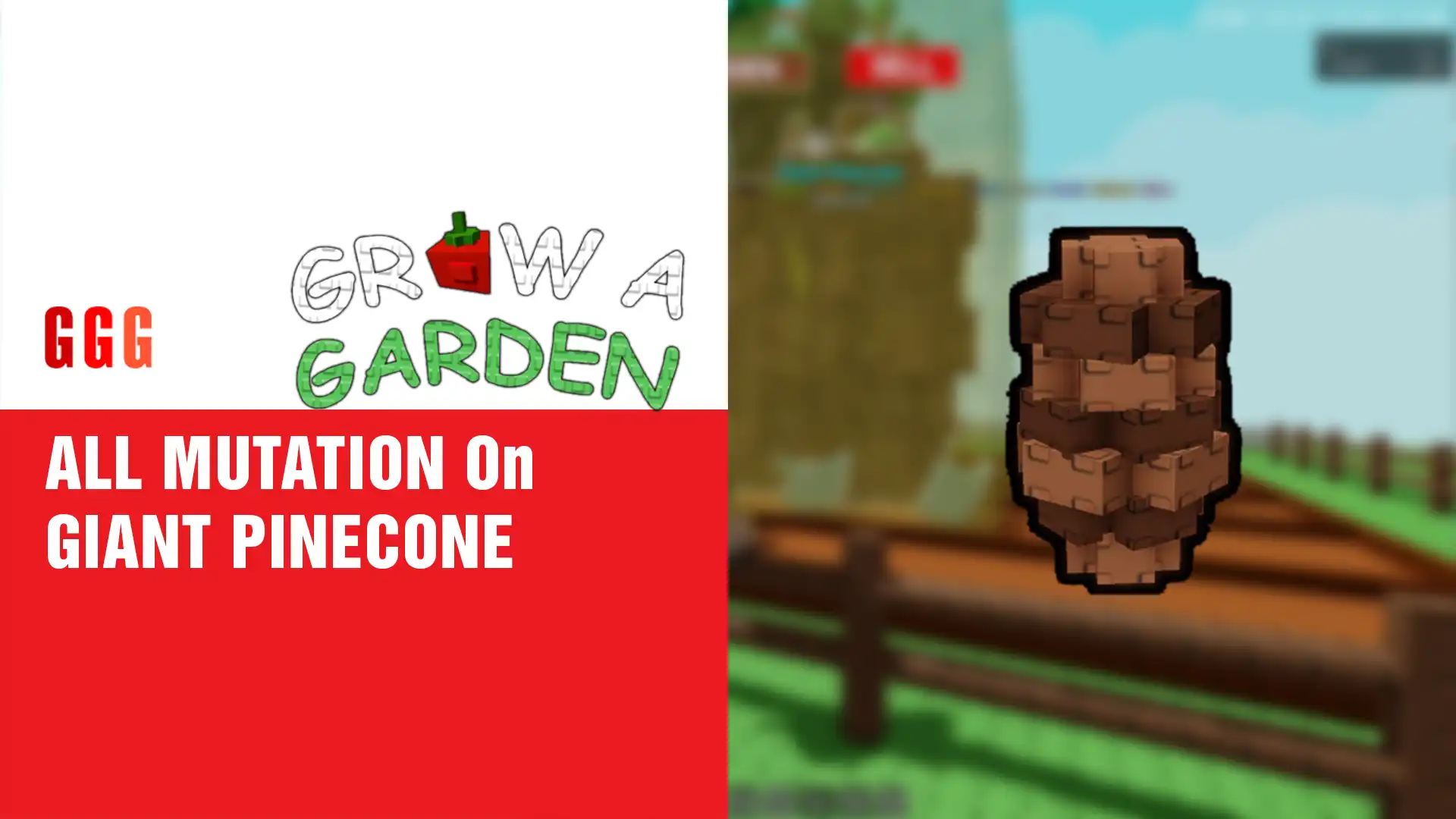 5 ALL MUTATION On GIANT PINECONE In Grow A Garden