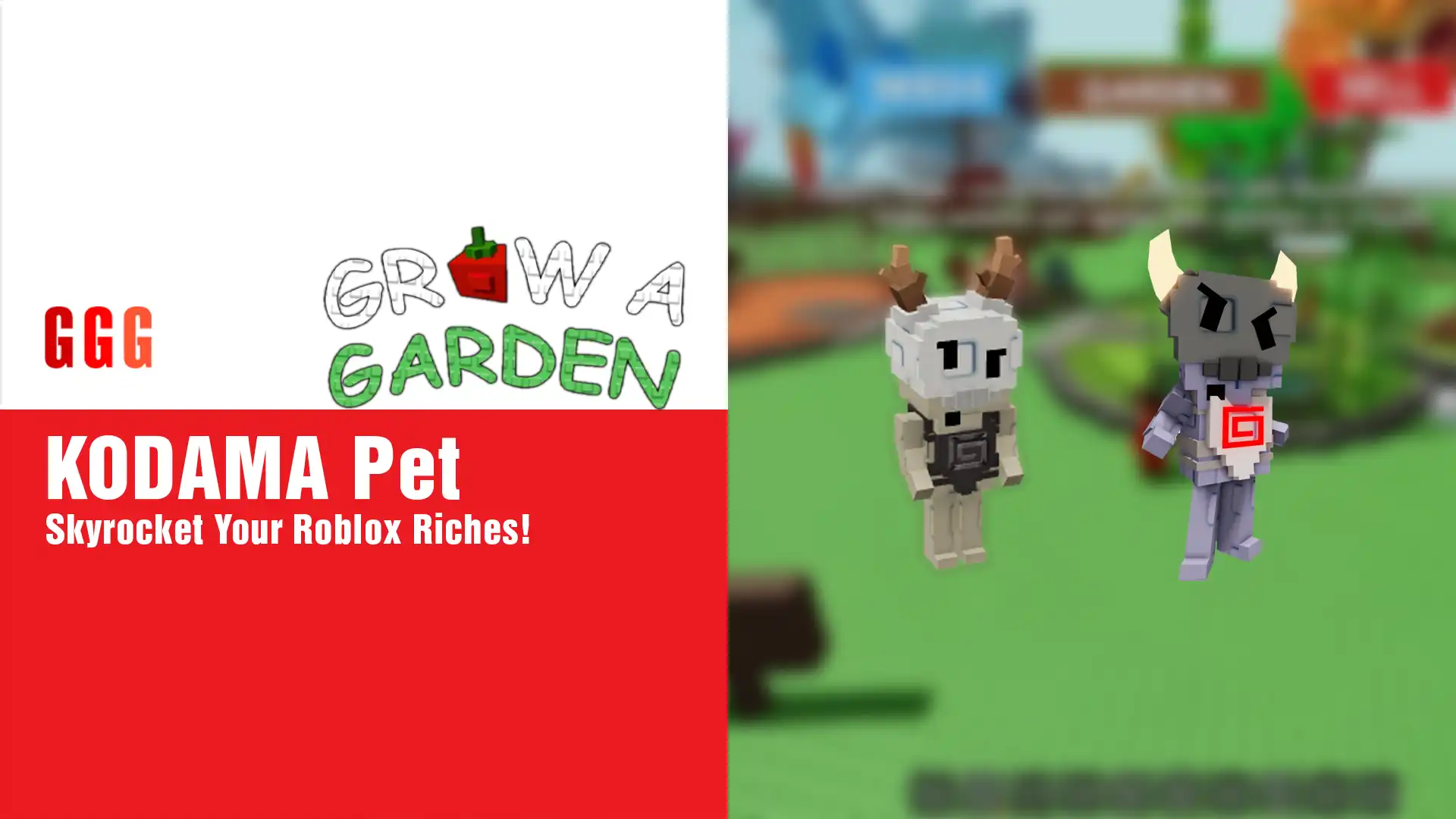 5 GROW A GARDEN KODAMA Pet