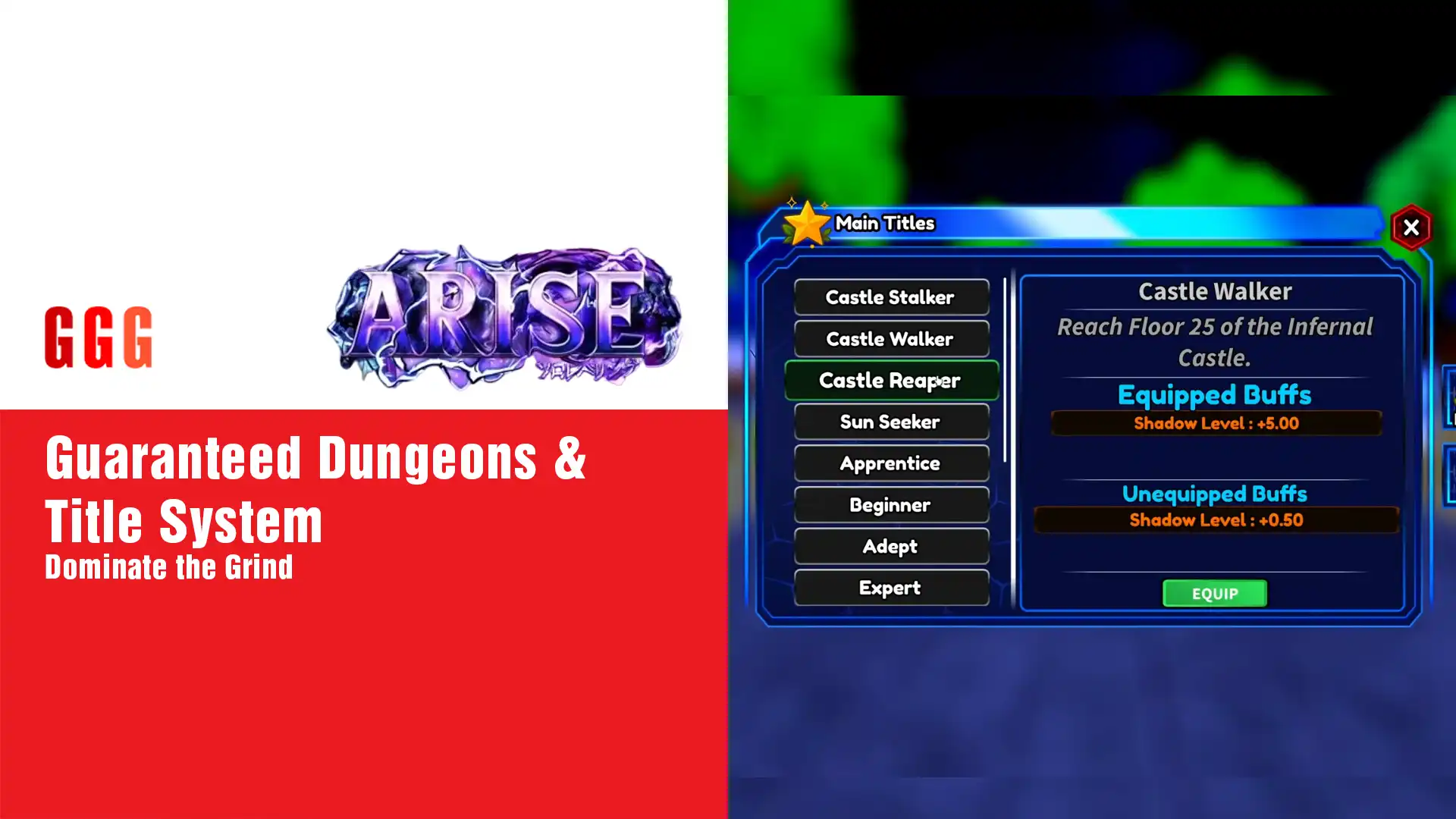 6 Arise Crossover Guaranteed Dungeons & Title System