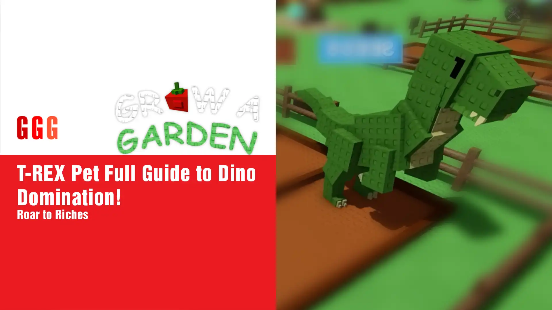 6 Grow a Garden T-REX Pet