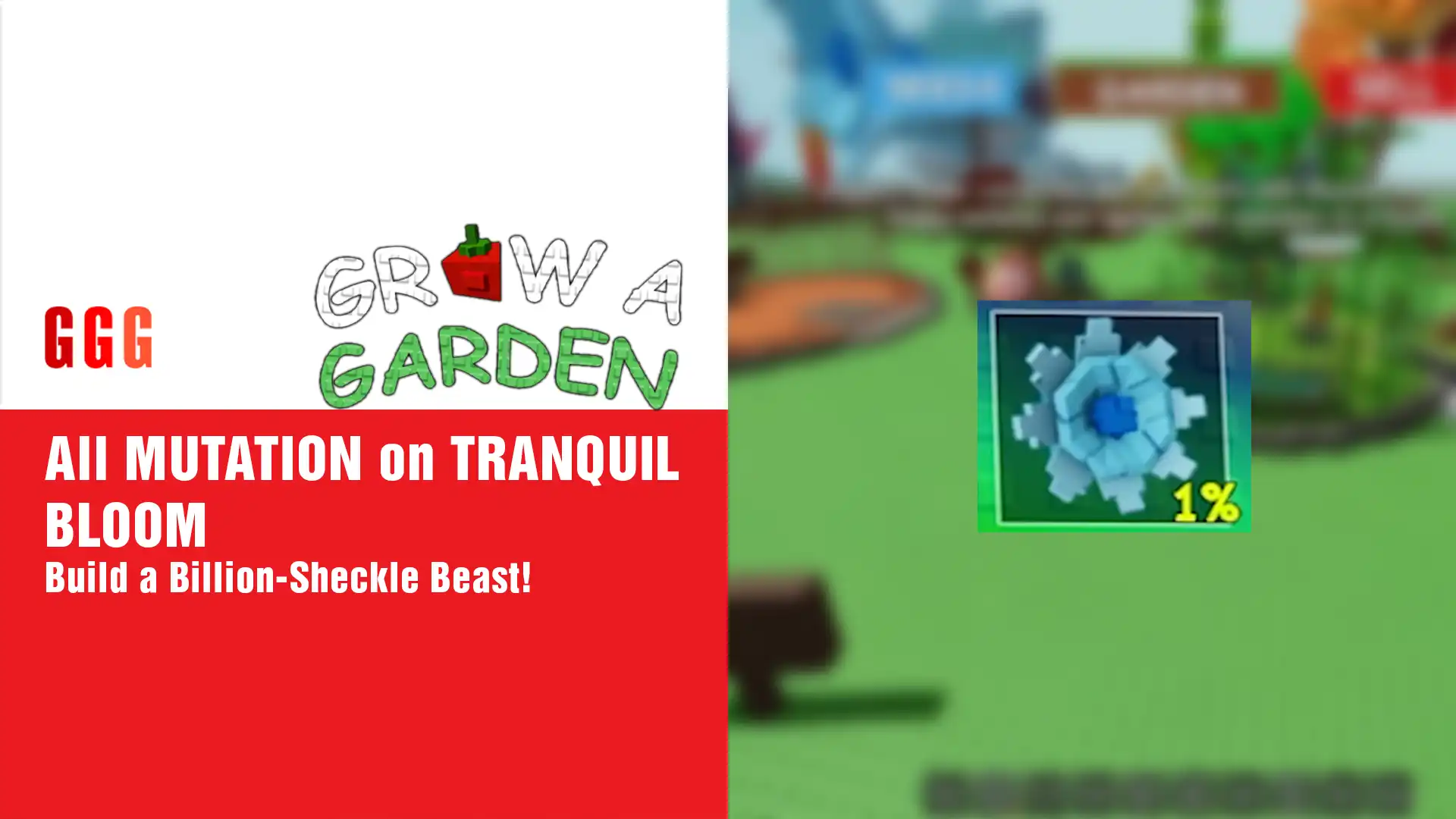 8 all MUTATION on TRANQUIL BLOOM in Grow a Garden