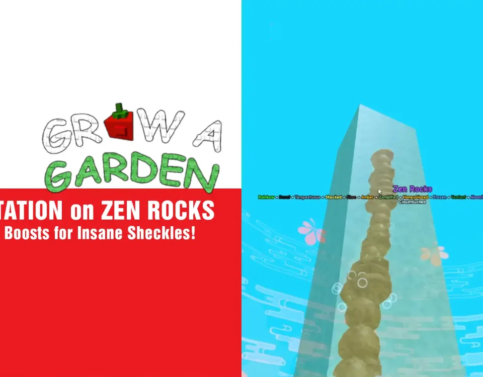 9 Zen Rocks in Grow a Garden