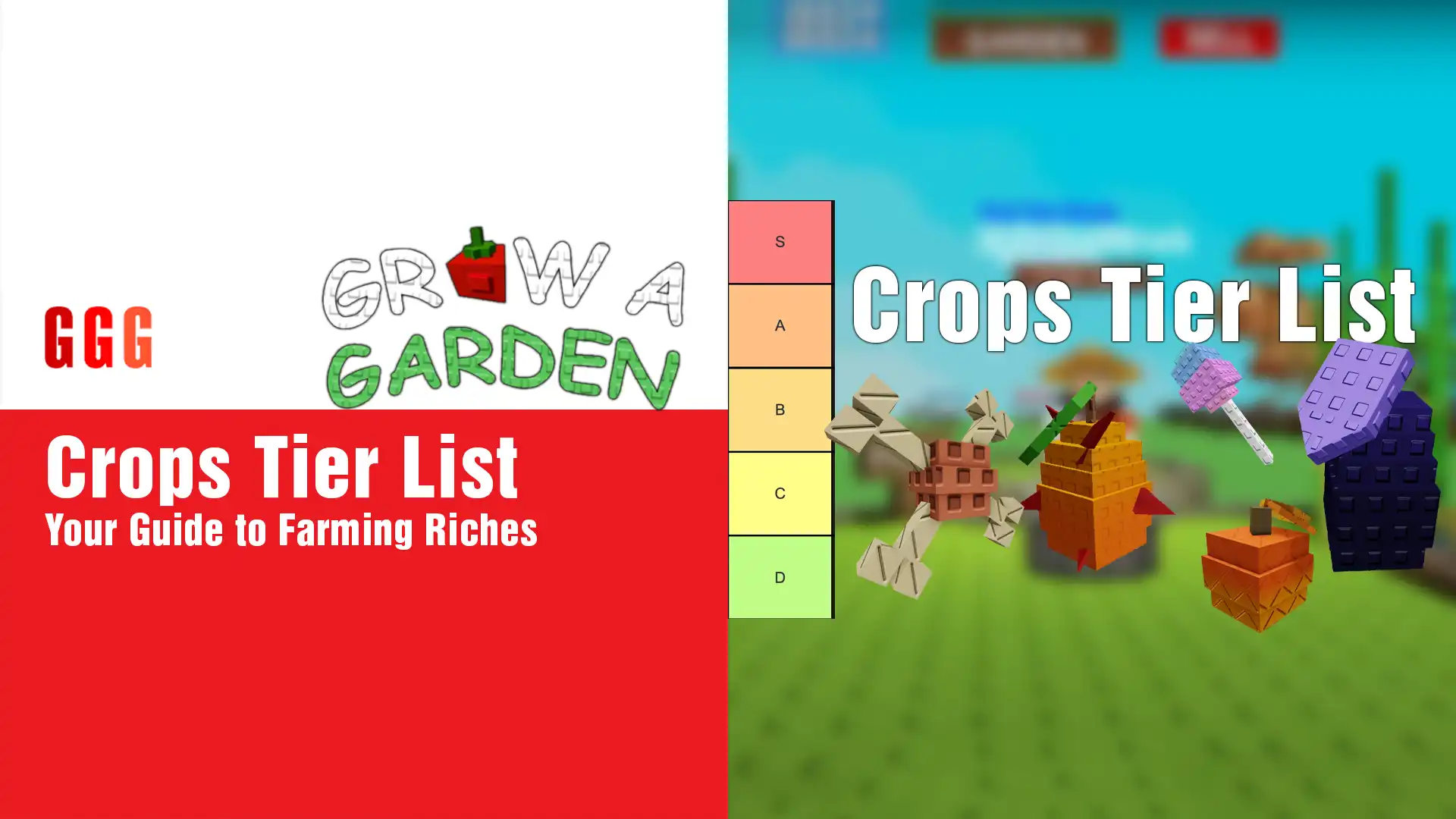 Grow a Garden Crops Tier List