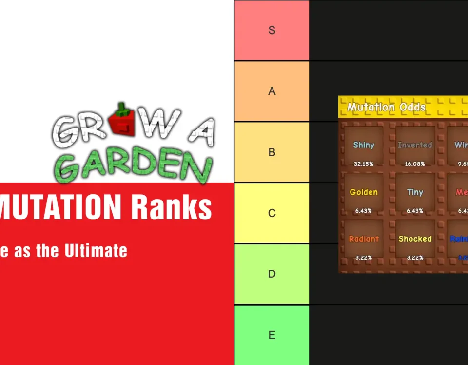 Grow a Garden PET MUTATION Ranks