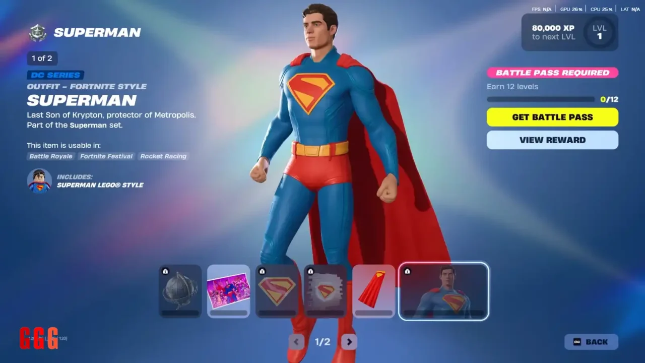 Superman Skin in Fortnite
