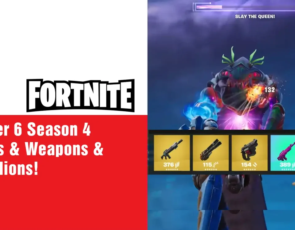 16 Fortnite Chapter 6 Season 4 Bosses & Weapons & Medallions