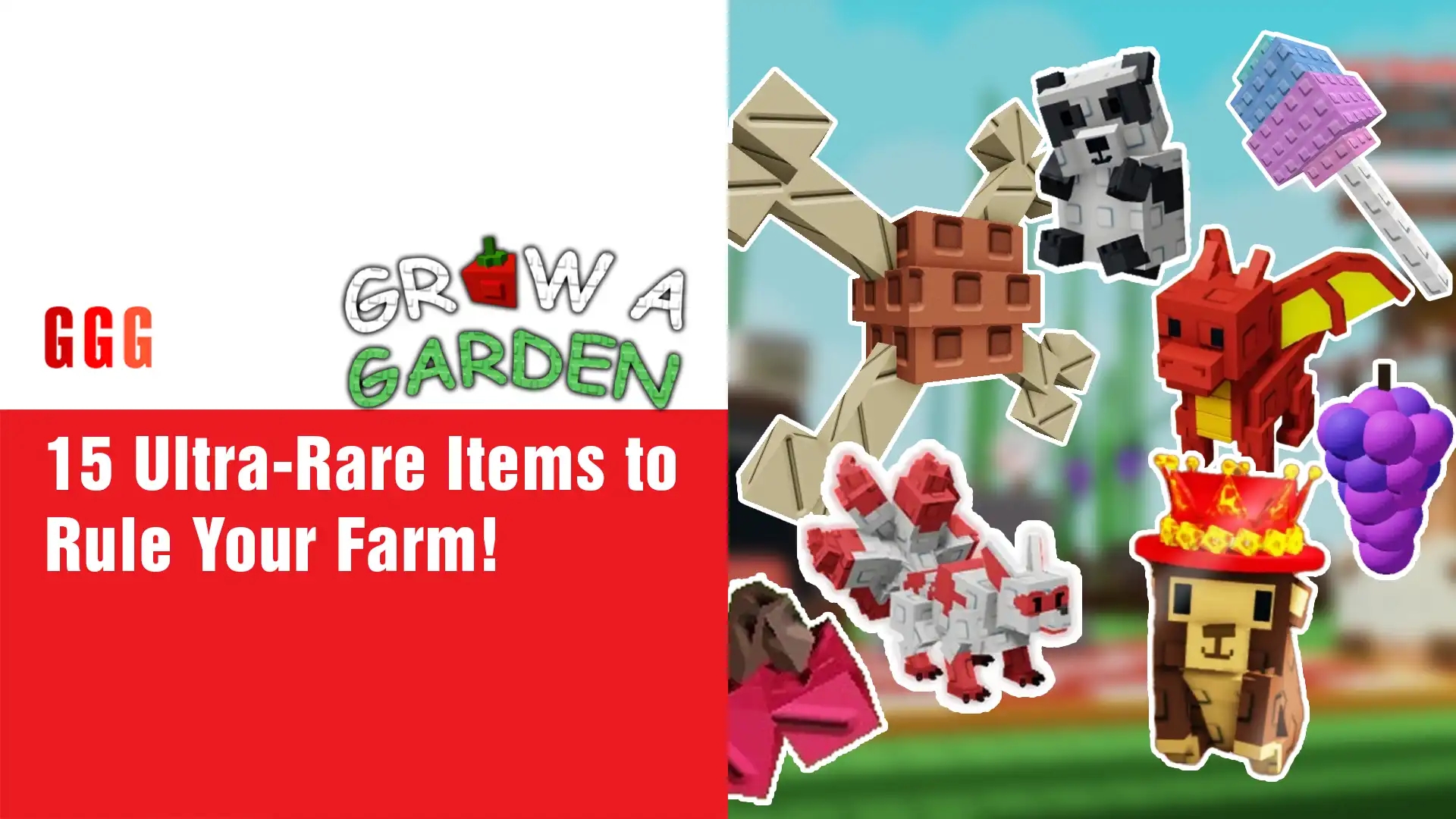 15 Rare Items in Grow a Garden