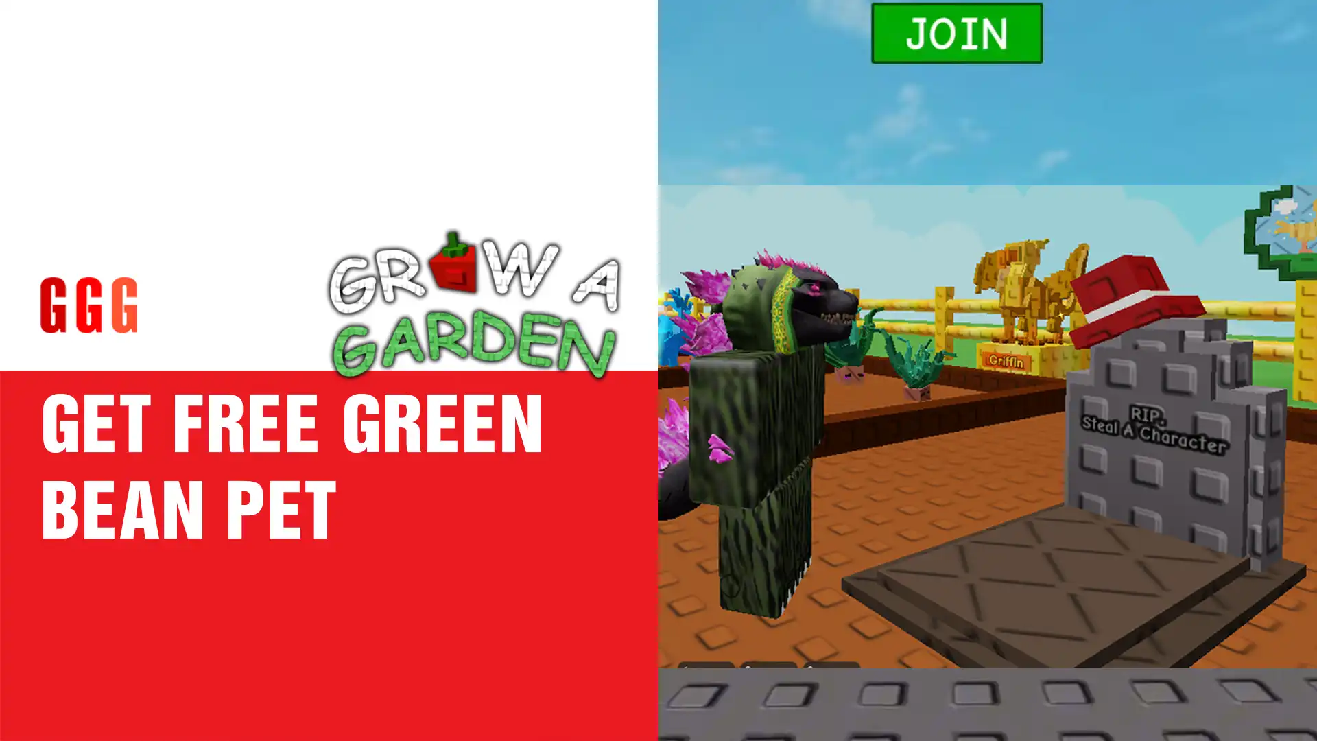 3 GET FREE GREEN BEAN PET In Grow A Garden