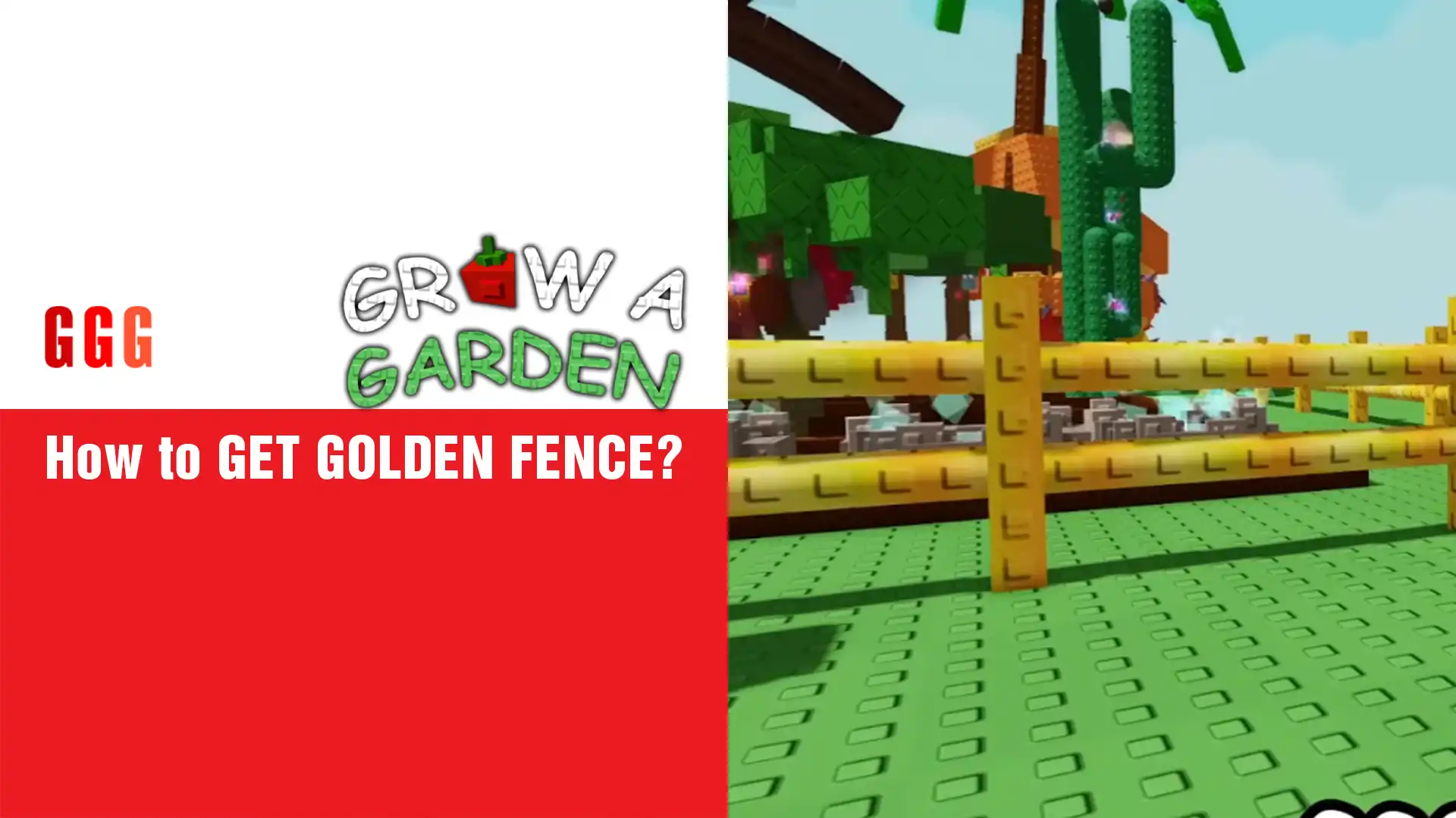 3 GET GOLDEN FENCE In Grow A Garden