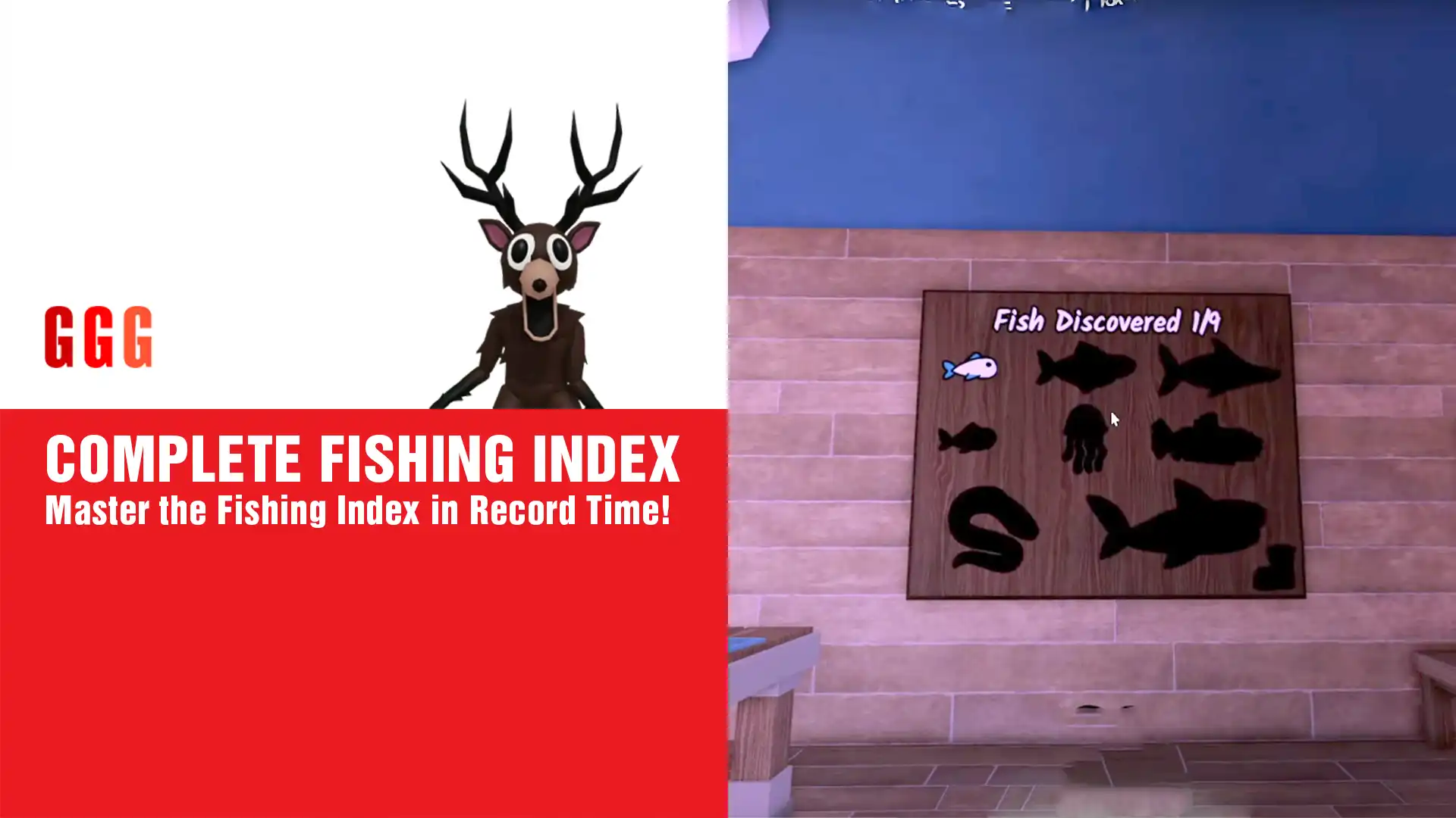 4 COMPLETE FISHING INDEX In 99 Nights In The Forest